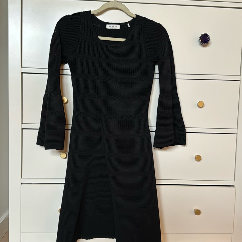 Sandro Black Knits Dress Size small